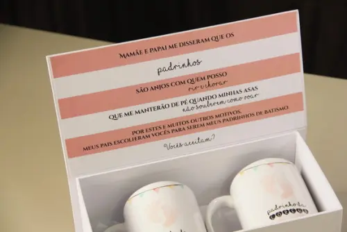 Caixa padrinhos de batismo