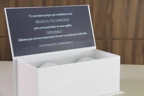 Caixa padrinhos de batismo