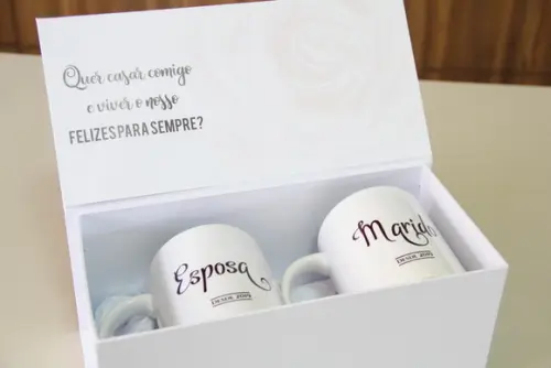 Caixa pedido de casamento