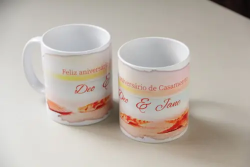 Caneca aniversário de casamento