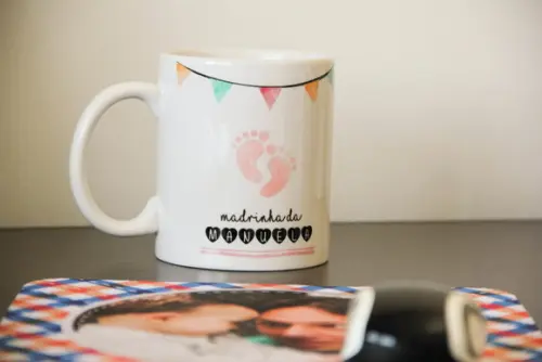 Caneca convite madrinha