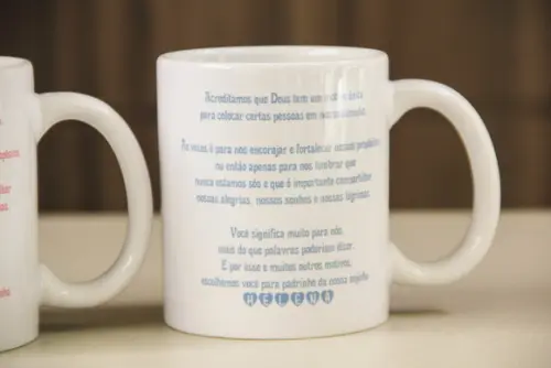 Caneca convite padrinho de batismo