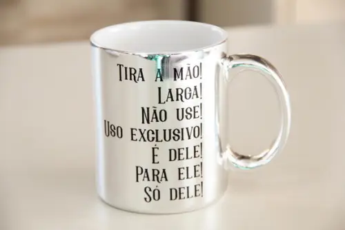 Caneca metalizada dia dos pais