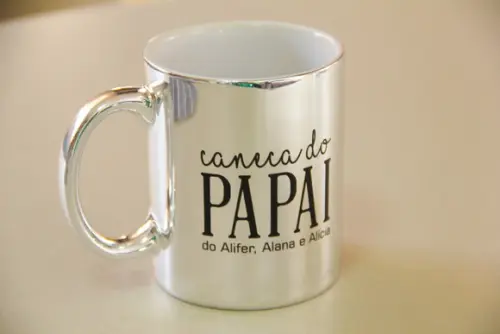 Caneca metalizada dia dos pais