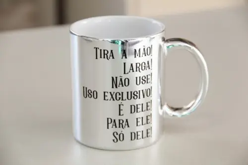 Caneca metalizada dia dos pais