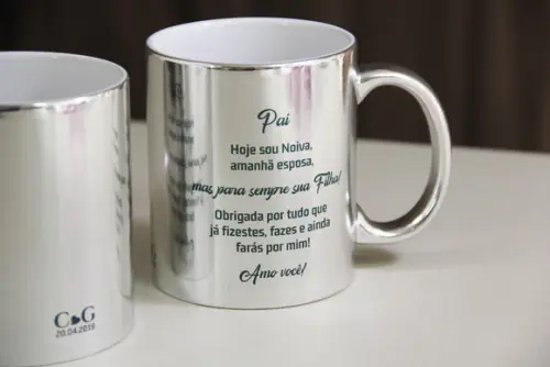 Caneca para o pai no casamento