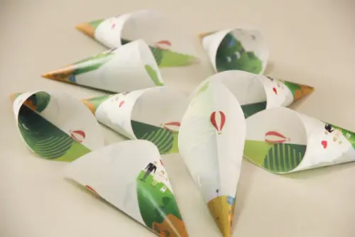 Cone para pétalas