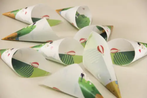 Cone para pétalas