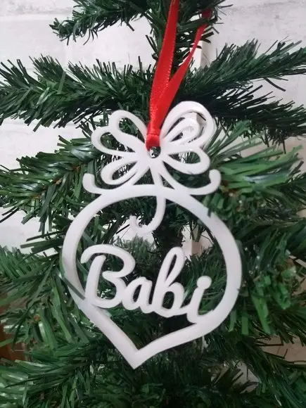 Enfeite de Natal em Acrílico Personalizada