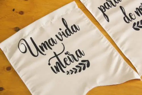 Flâmula para Cadeira dos Noivos