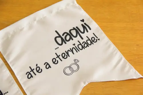 Flâmula para Cadeira dos Noivos