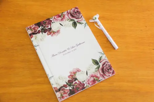Livro de mensagens para casamento