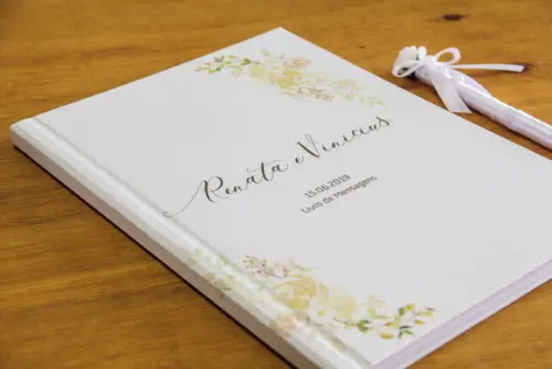 Livro de mensagens para casamento