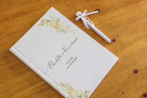Livro de mensagens para casamento