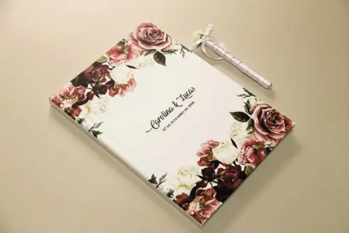 Livro de mensagens para casamento