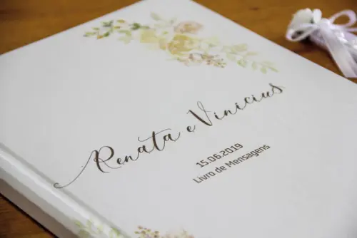 Livro de mensagens para casamento