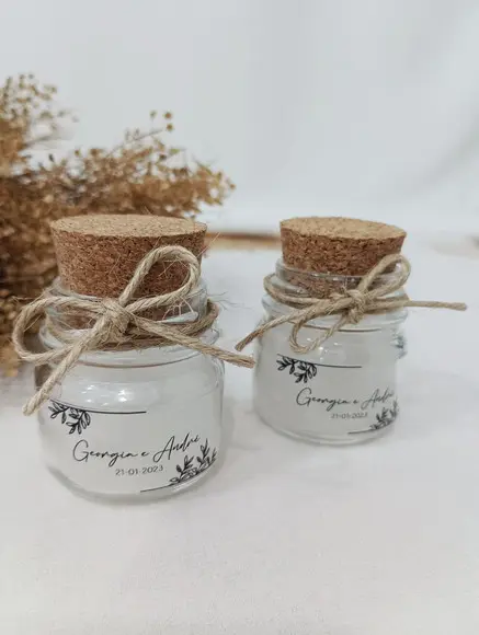 Mini Vela Aromática Personalizada - Lembrancinha