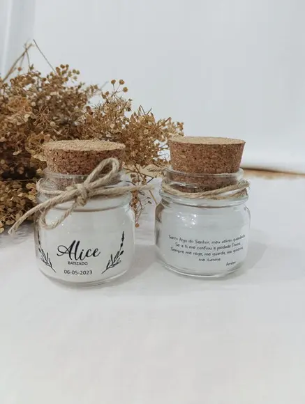 Mini Vela Aromática Personalizada - Lembrancinha