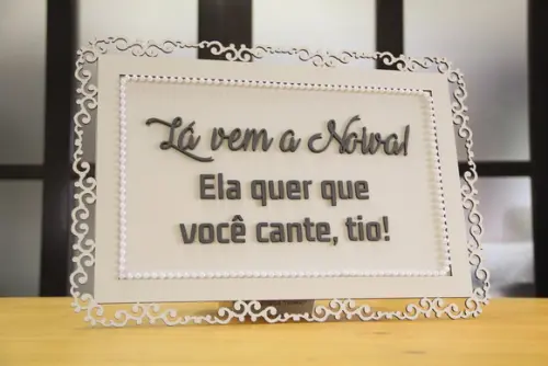 Placa de Daminha - Casamento Clássico