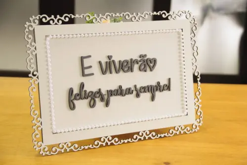 Placa de Daminha - Casamento Clássico