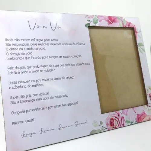 Placa de Homenagem - Dia dos Avós