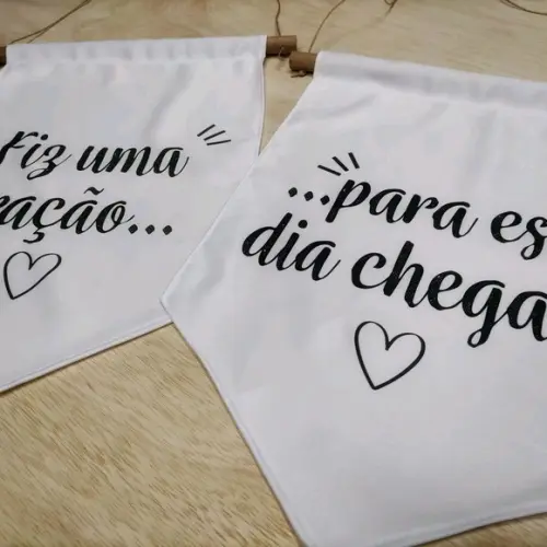 Placa para Cadeira dos Noivos