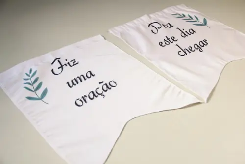 Placa para Cadeira dos Noivos