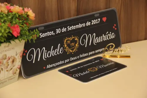 Placa para carro e moto