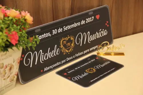 Placa para carro e moto