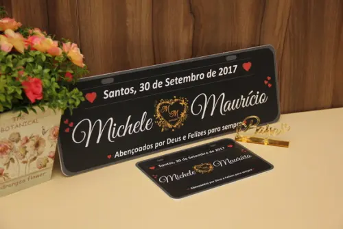 Placa para carro e moto