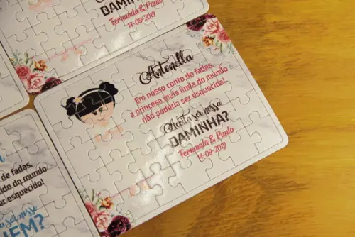 Quebra-cabeça Convite Daminha - Pajem