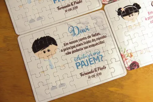 Quebra-cabeça Convite Daminha - Pajem