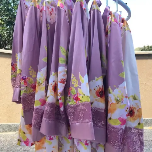 Robe floral estampado