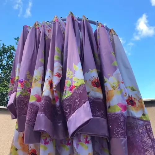 Robe floral estampado