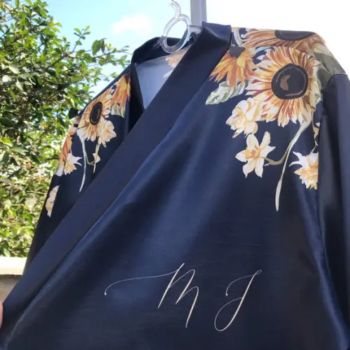 Robe floral estampado