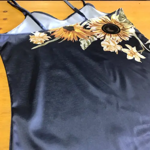 Robe floral estampado