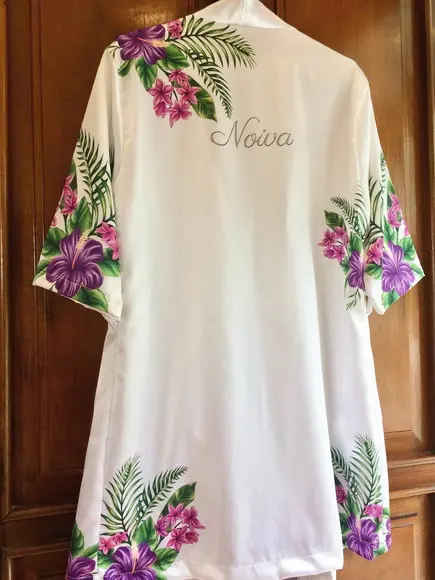 Robe floral estampado