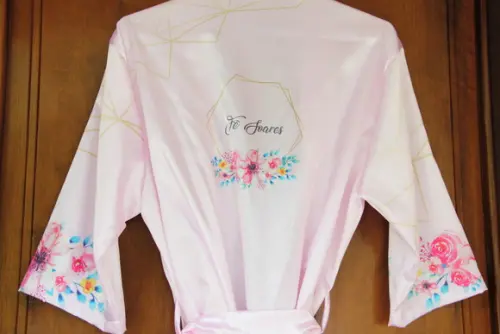 Robe floral estampado