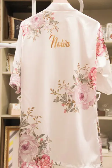 Robe floral estampado