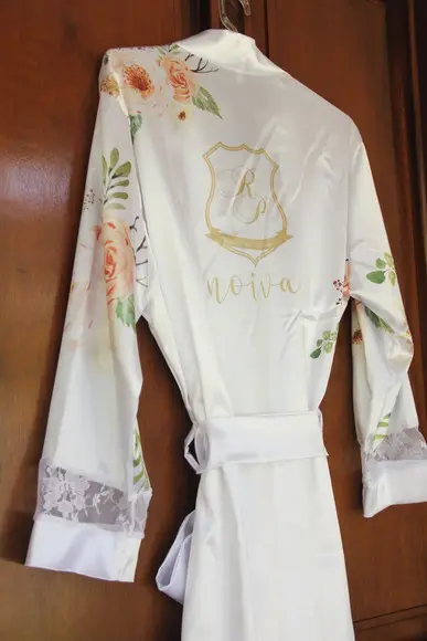 Robe floral estampado