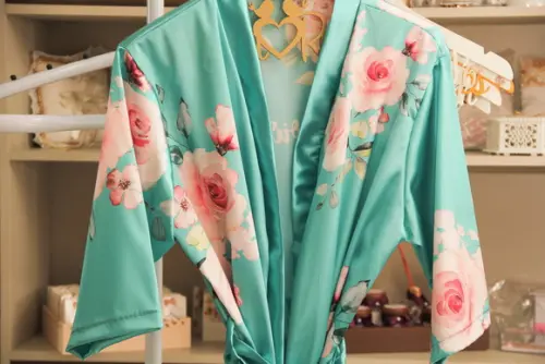Robe floral estampado
