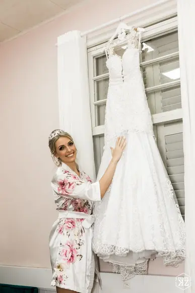 Robe floral estampado