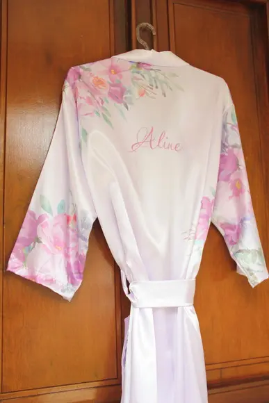 Robe floral estampado