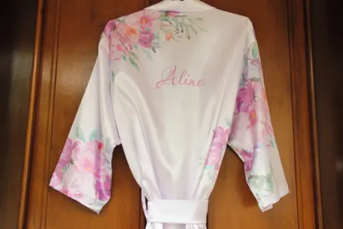 Robe floral estampado