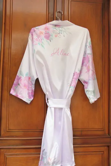 Robe floral estampado
