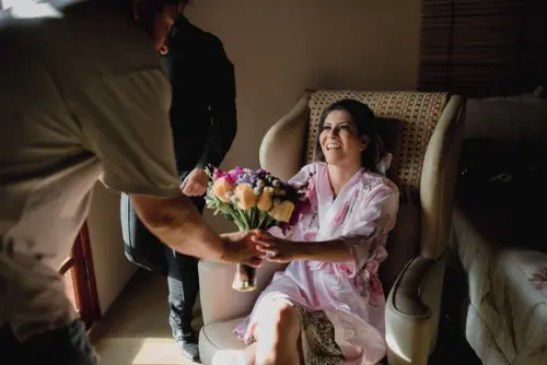 Robe floral estampado