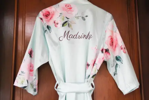 Robe floral estampado