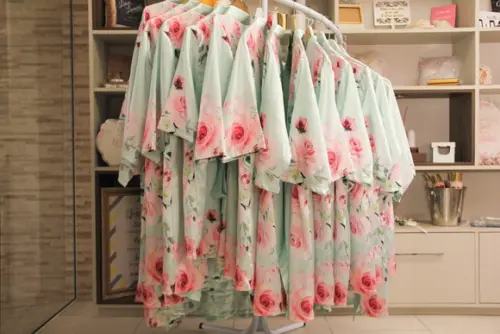 Robe floral estampado