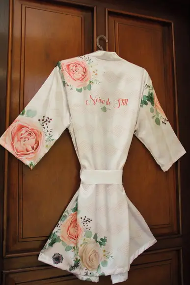 Robe floral estampado