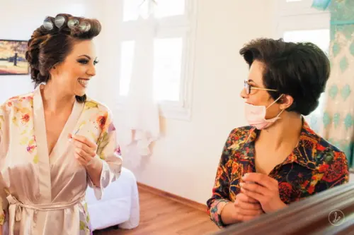 Robe floral estampado